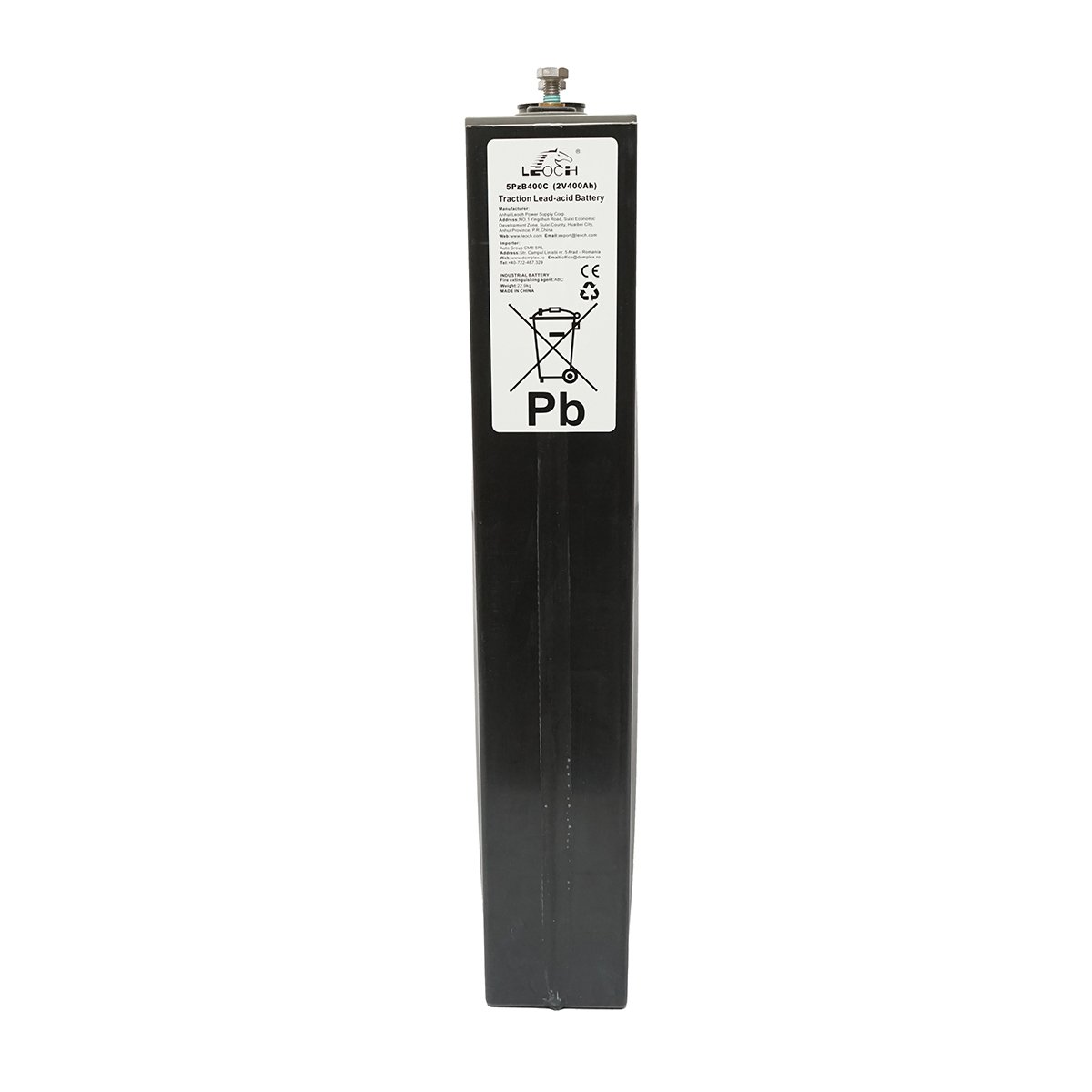 Baterie element tractiune 2V 400Ah pentru vehicule electrice 93x158x554x588mm Leoch Battery